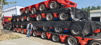 Remolque pesado con neumáticos de 16 pulgadas Heavy Trailer with 16 Inch Tires